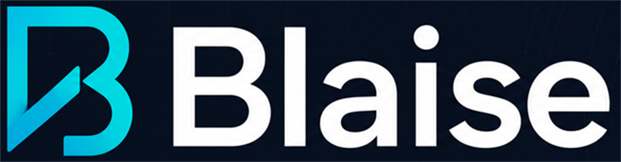 Blaise gradient-B wordmark
